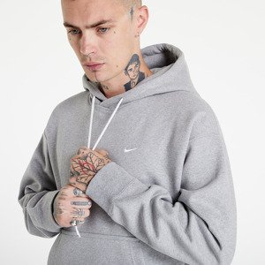 Nike Solo Swoosh Men's Fleece Hoodie Dk Grey Heather/ White