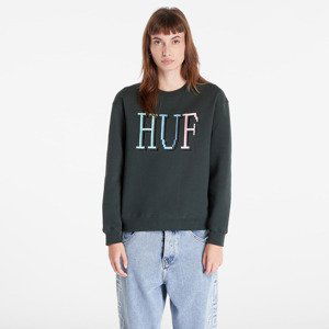 Mikina HUF 8-Bit Crewneck Sweatshirt Dark Green XS