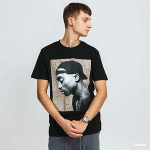 Urban Classics Tupac Cracked Background Tee Black