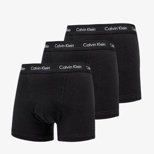 Boxerky Calvin Klein 3-Pack Trunks Cotton Stretch Black L