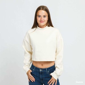 Urban Classics Ladies Cropped Oversized Sweat High Neck Crew Cream