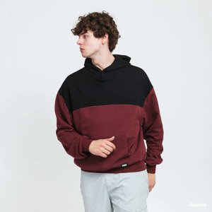 Urban Classics Upper Block Hoody Red / Black