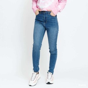 Urban Classics Ladies High Waist Slim Jeans Blue