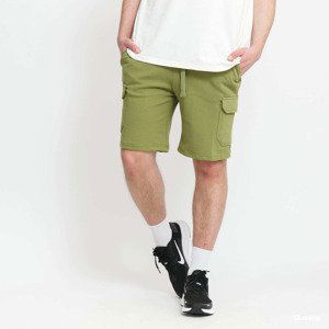 Šortky Urban Classics Organic Cargo Sweatshorts Green M