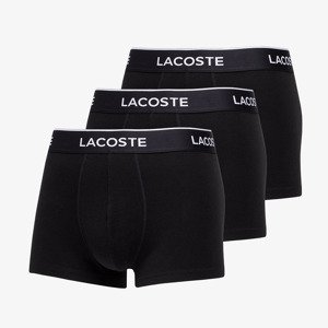 Boxerky LACOSTE Casual Cotton Stretch Boxers 3-Pack Black XL