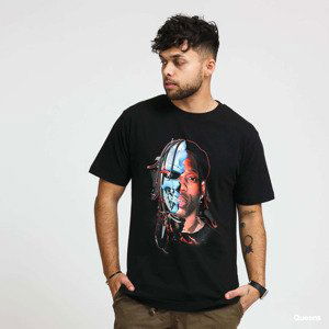 Urban Classics Half Face Tee Black