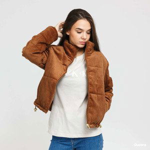 Urban Classics Ladies Corduroy Puffer Jacket Brown