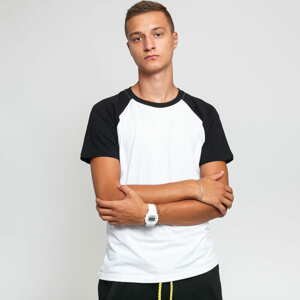 Tričko s krátkým rukávem Urban Classics Raglan Contrast Tee White / Black