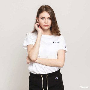 Champion Reverse Weave Small Script Logo Tee White