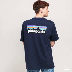 Patagonia M's P6 Logo Responsibili Tee Navy