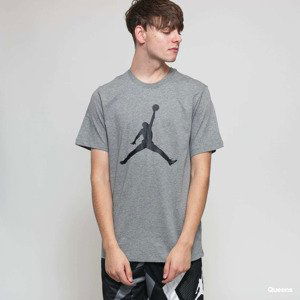 Jordan M J Jumpman SS Crew Melange Grey