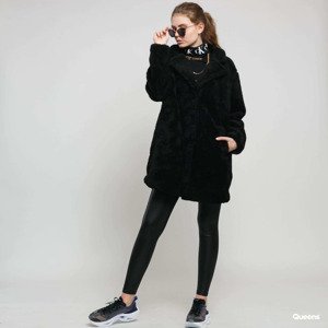 Urban Classics Ladies Oversized Sherpa Coat Black