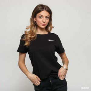 Champion Reverse Weave Small Script Logo Tee černé