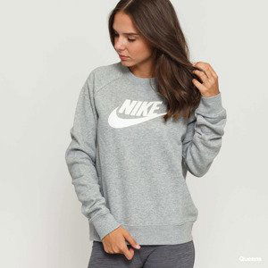 Mikina Nike NSW Essential Fleece Graphic Crew Dk Grey Heather/ White M