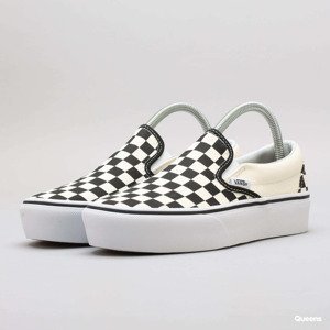 Vans Classic Slip-On Platform Black & White Checkerboard/ White