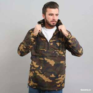 Urban Classics Camo Pull Over Windbreaker Camo Green