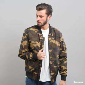 Urban Classics Light Camo Bomber Jacket Camo Green