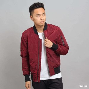 Urban Classics 2-Tone Bomber Jacket burgundy