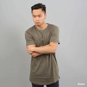 Urban Classics Shaped Long Tee Army Green