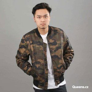 Urban Classics Camo Basic Bomber Jacket Camo Green