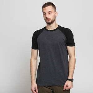 Tričko s krátkým rukávem Urban Classics Raglan Contrast Tee Chalk/ Black