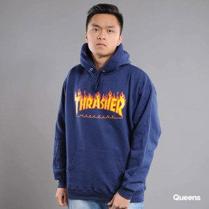 Thrasher Flame Logo Hoody navy