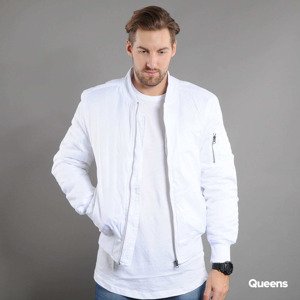 Urban Classics Basic Bomber Jacket White