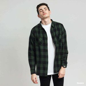 Urban Classics Checked Flanell Shirt Black/ Green