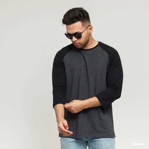 Tričko Urban Classics Contrast 3/4 Sleeve Raglan Black L