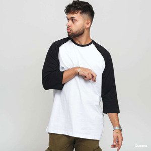 Urban Classics Contrast 3/4 Sleeve Raglan White/ Black