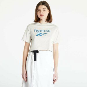 Reebok Classics Big Logo Cropped T-Shirt Chalk Mel