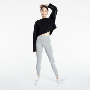 Legíny Nike Women's High-Waisted Logo Leggings Dk Grey Heather/ White XS