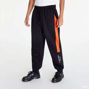 CALVIN KLEIN JEANS Relaxed Colour Block Joggers Black/ Coral Orange