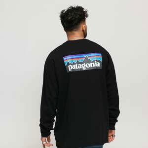 Patagonia M's LS P6 Logo Responsibili Tee Black