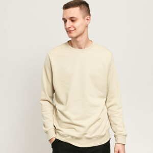 Mikina Urban Classics Basic Terry Crew Beige