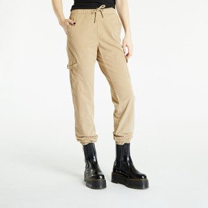 Kalhoty Urban Classics Ladies High Waist Cargo Jogging Pants Union Beige XS