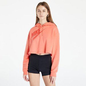 Mikina Nike NSW Fleece Crop Hoodie Orange XS