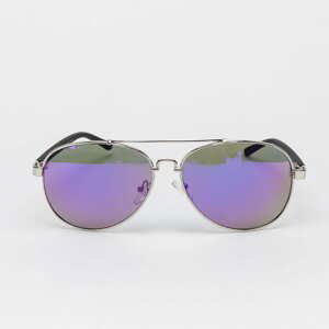 Sluneční brýle Urban Classics Sunglasses Mumbo Mirror UC stříbrné / fialové
