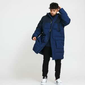 Pánská zimní bunda Urban Classics Puffer Parka tmavě modrá / navy