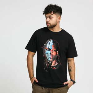 Tričko s krátkým rukávem Urban Classics Half Face Tee Black