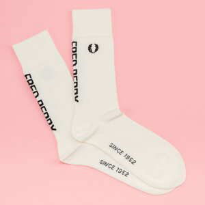 Ponožky FRED PERRY Branded Socks krémové