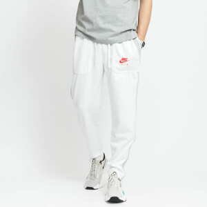Tepláky Nike M NSW Air OH PK Pant bílé / šedé