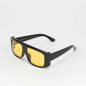 Sluneční brýle Urban Classics Sunglasses Raja With Strap černé / žluté