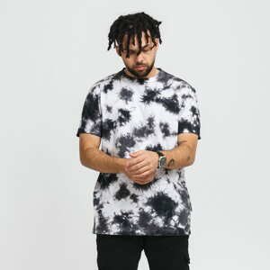 Tričko s krátkým rukávem Urban Classics Black Tie Dye Tee White / Black