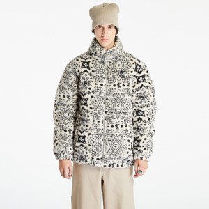 Karl Kani Og Paisley Teddy Puffer Jacket Off White/ Black