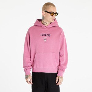 GUESS Baker Logo Hoodie Distressed Damson Mu