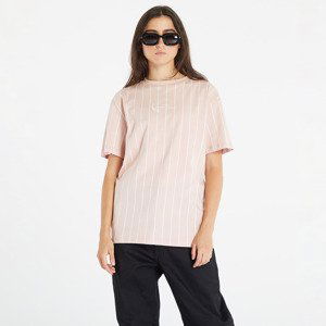 Tričko Karl Kani Small Signature Pinstripe Os Tee Dusty Rose/ White S