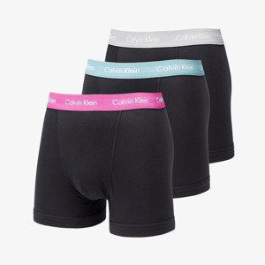 Calvin Klein Cotton Stretch Trunk 3-Pack Black/ Wild Aster/ Grey Heather/ Artic Green WB