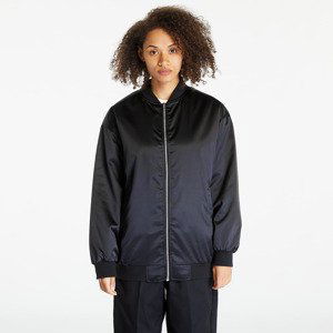 Urban Classics Ladies Oversized Satin Bomber Jacket Black