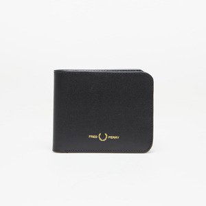 Peněženka FRED PERRY Burnished Leathr B'Fold Wallet Black Universal